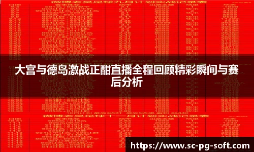 大宫与德岛激战正酣直播全程回顾精彩瞬间与赛后分析
